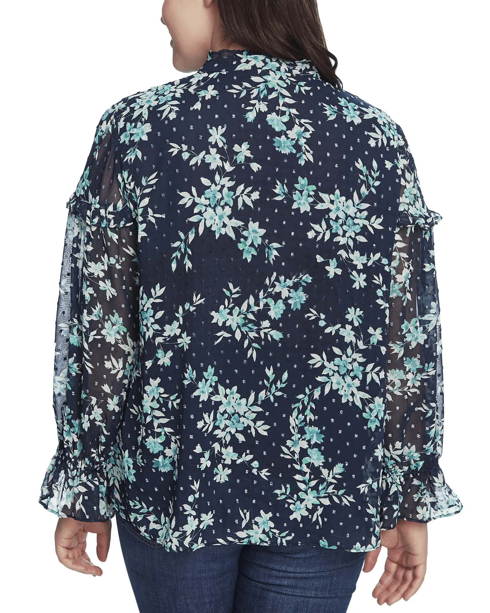 Addie Button-Front Blouse | 402-NIGHT SHADE