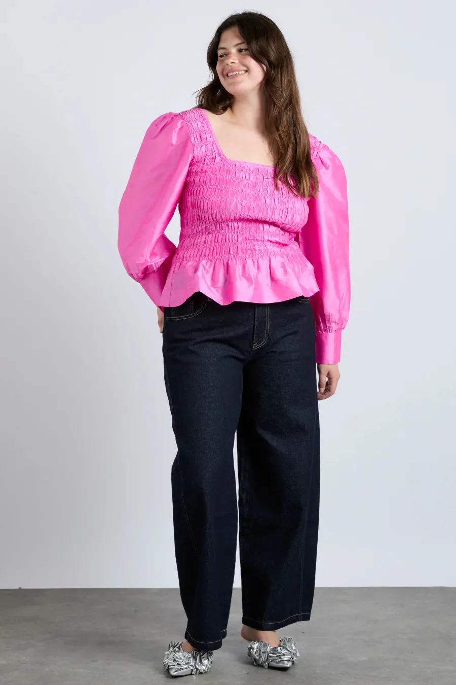 Ariana Blouse Pink Taffeta