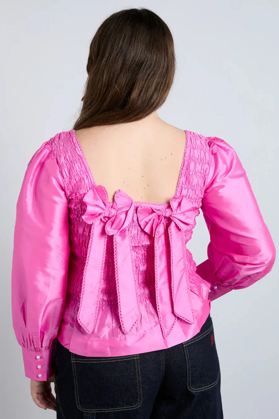 Ariana Blouse Pink Taffeta