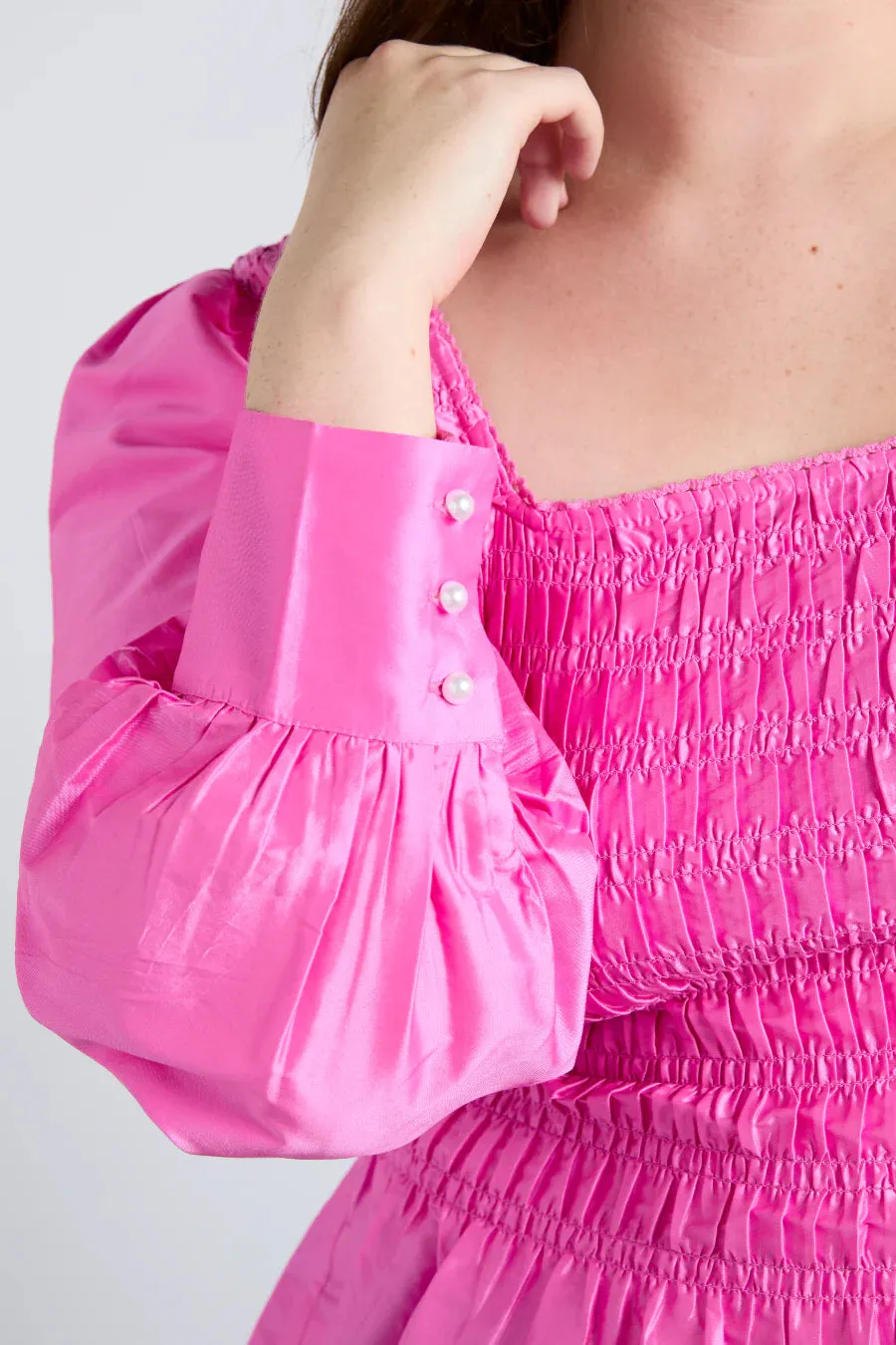 Ariana Blouse Pink Taffeta