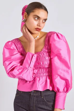 Ariana Blouse Pink Taffeta