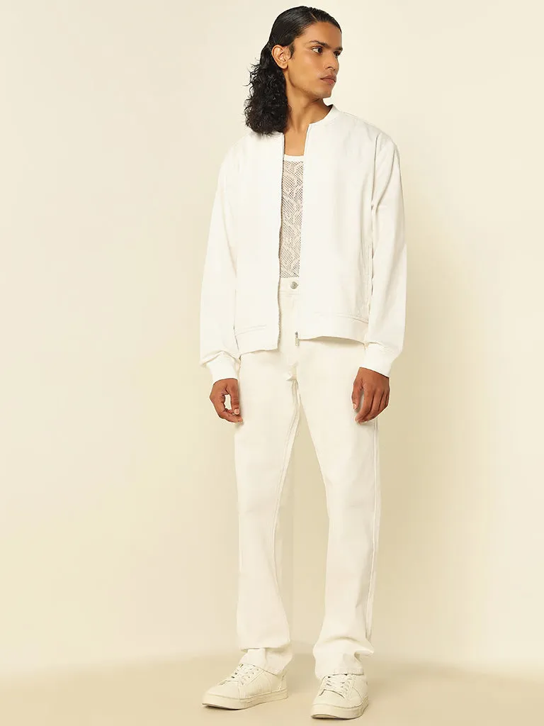 Ascot White Relaxed - Fit Mid - Rise Jeans