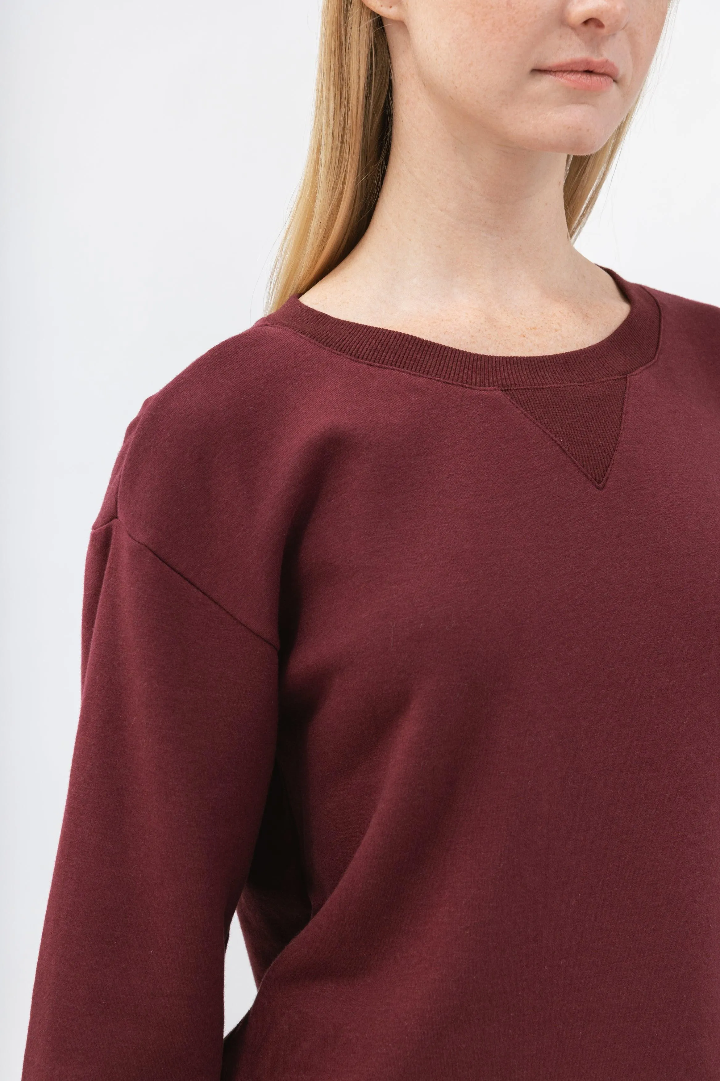 Bamboo Brushed-Back Fleece Crew Neck Sweatshirt