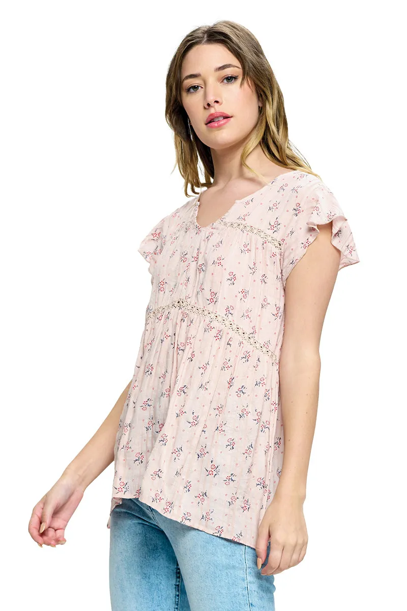 Blouse Floral Blossom Flare