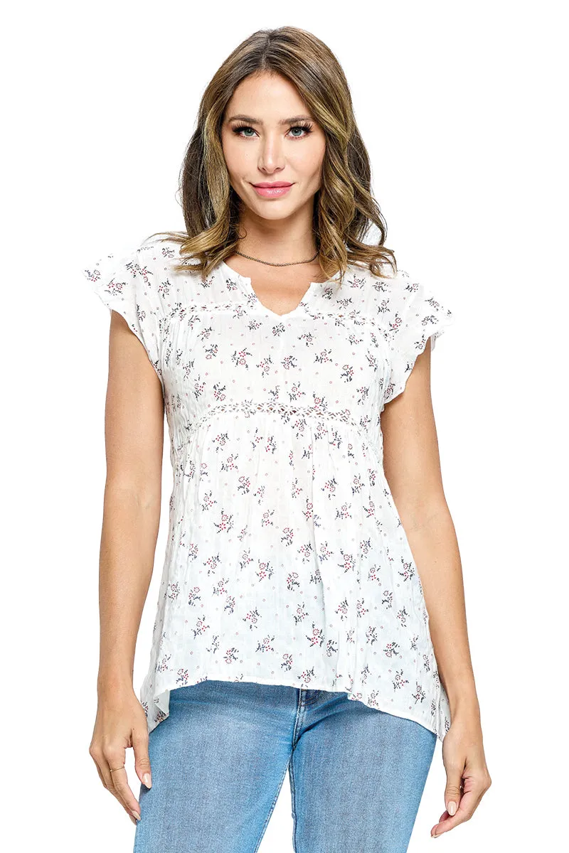 Blouse Floral Blossom Flare