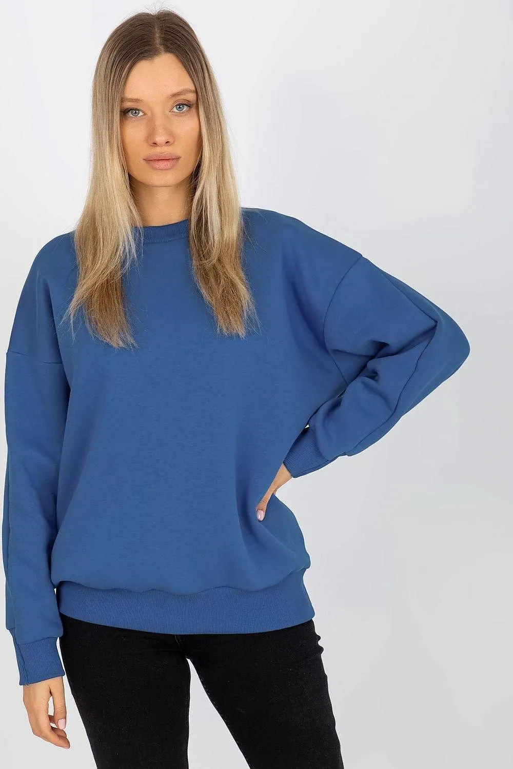 Chic Cotton Blend Women's Relaxed Fit Sweatshirt