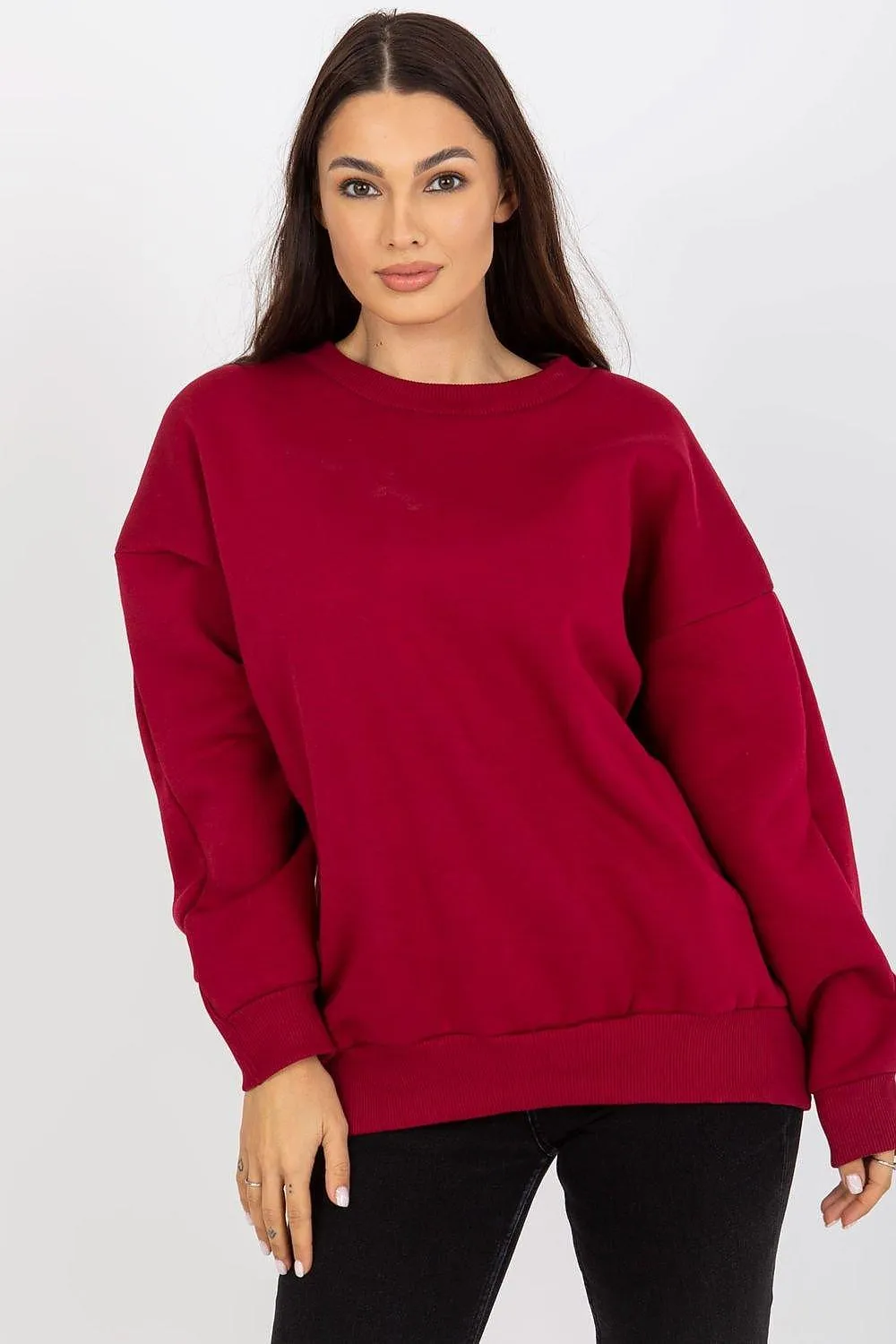 Chic Cotton Blend Women's Relaxed Fit Sweatshirt