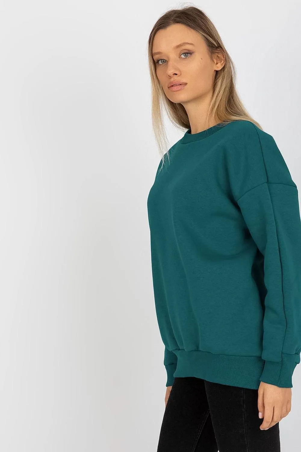 Chic Cotton Blend Women's Relaxed Fit Sweatshirt