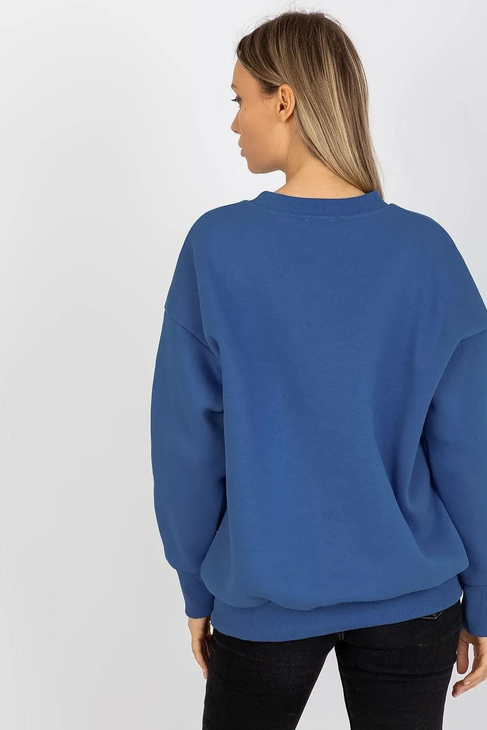 Chic Cotton Blend Women's Relaxed Fit Sweatshirt