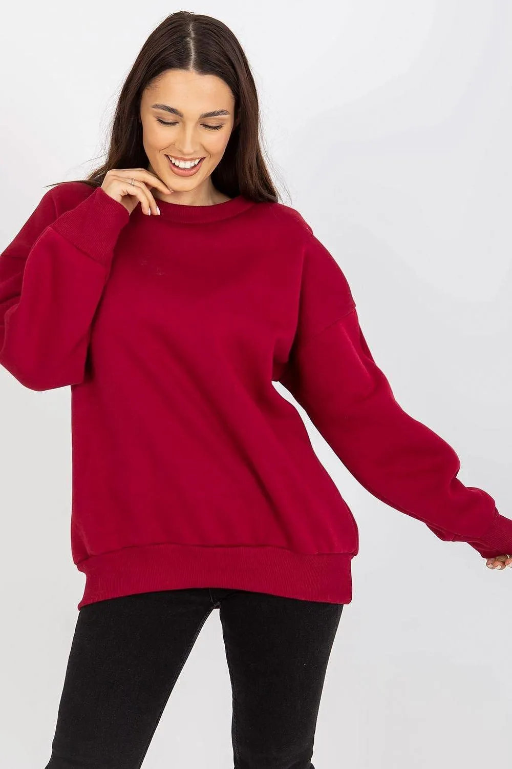 Chic Cotton Blend Women's Relaxed Fit Sweatshirt