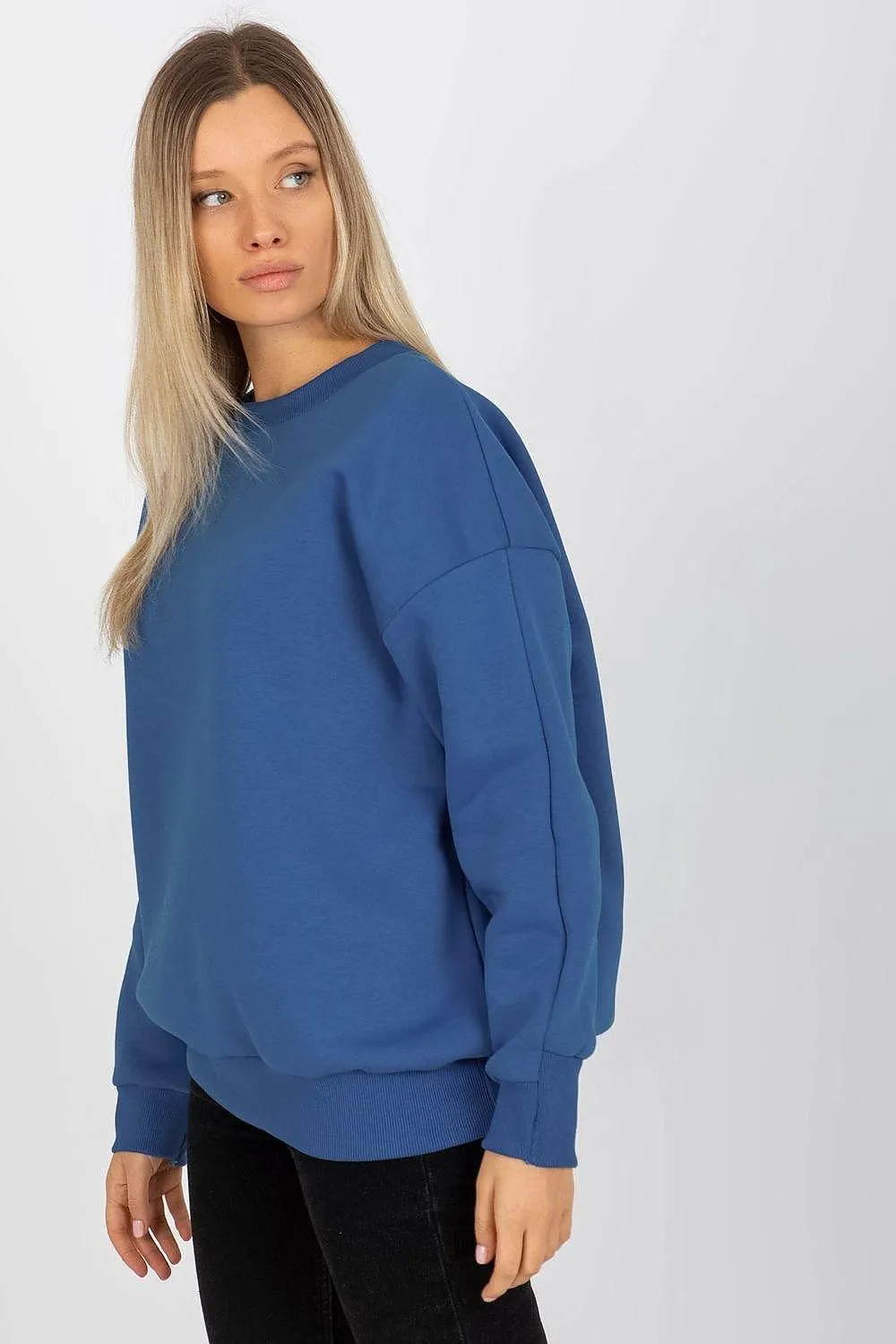 Chic Cotton Blend Women's Relaxed Fit Sweatshirt