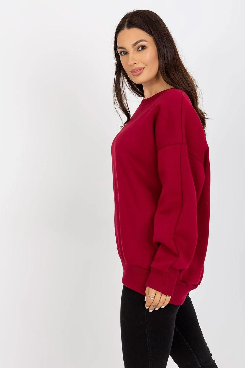 Chic Cotton Blend Women's Relaxed Fit Sweatshirt