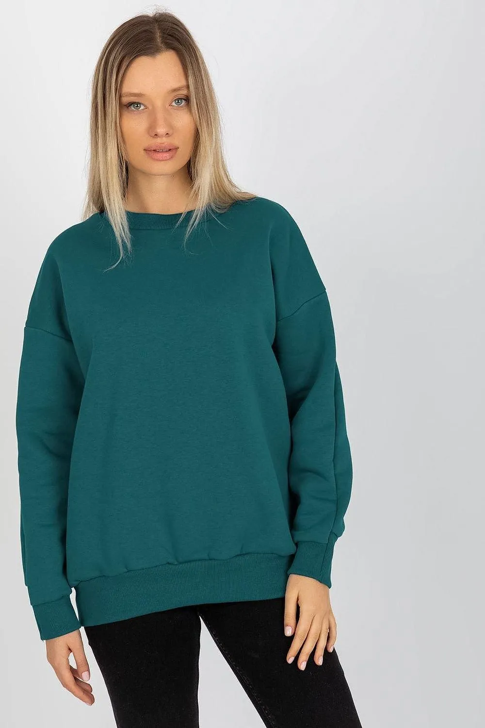 Chic Cotton Blend Women's Relaxed Fit Sweatshirt