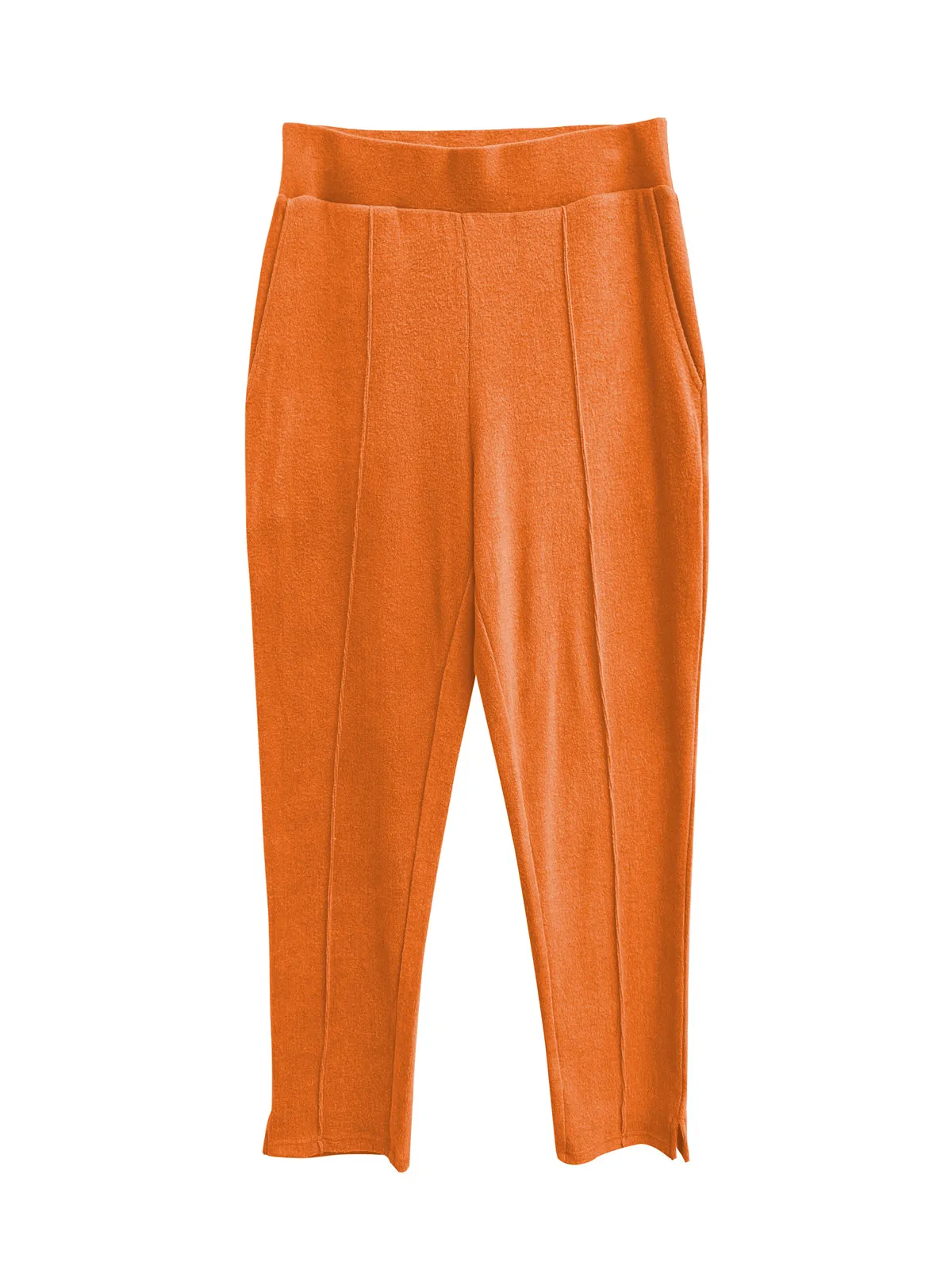 Comfort Luxe Collection Cozy Knit Pleated Pants