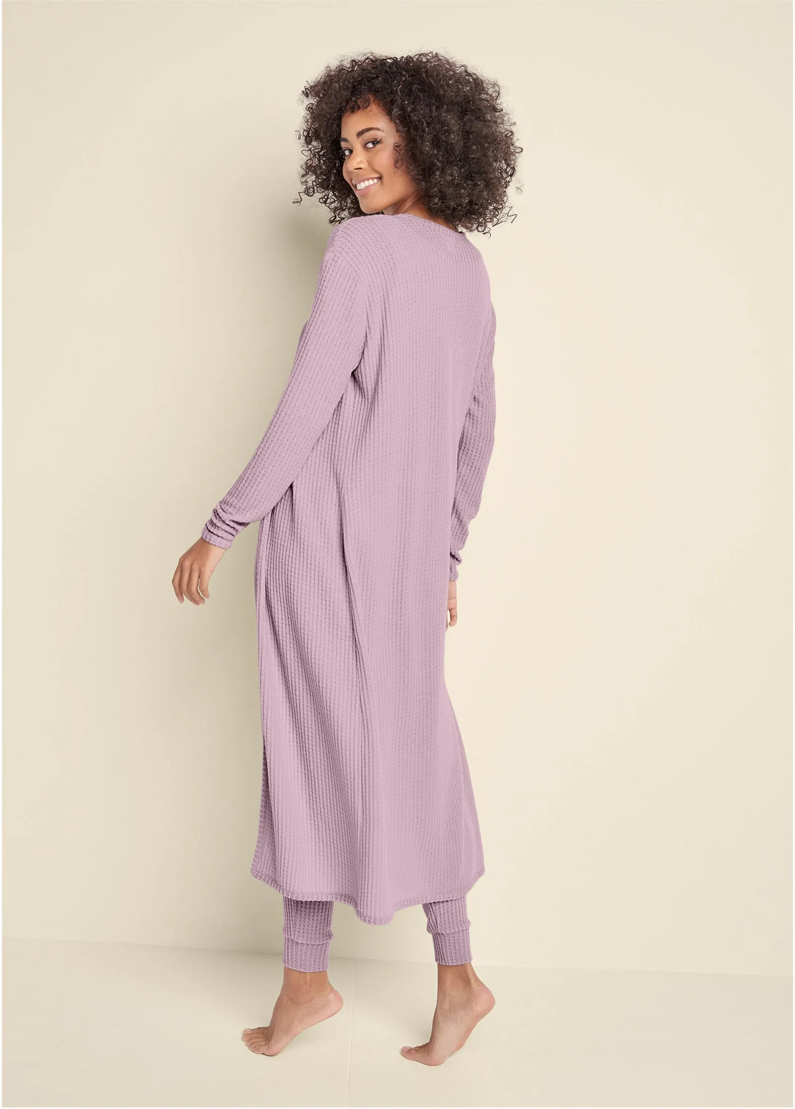 Cozy Waffle 3-Piece Set - Mauve