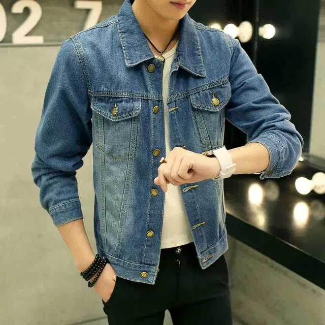 Denim Vintage Trendy Stylish Jacket Student Tops Outerwear