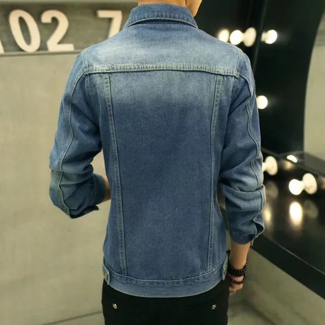 Denim Vintage Trendy Stylish Jacket Student Tops Outerwear