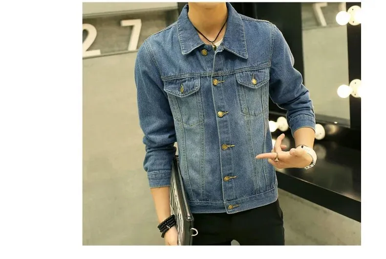 Denim Vintage Trendy Stylish Jacket Student Tops Outerwear