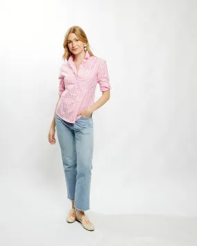 Fiona Blouse in Pink Gingham