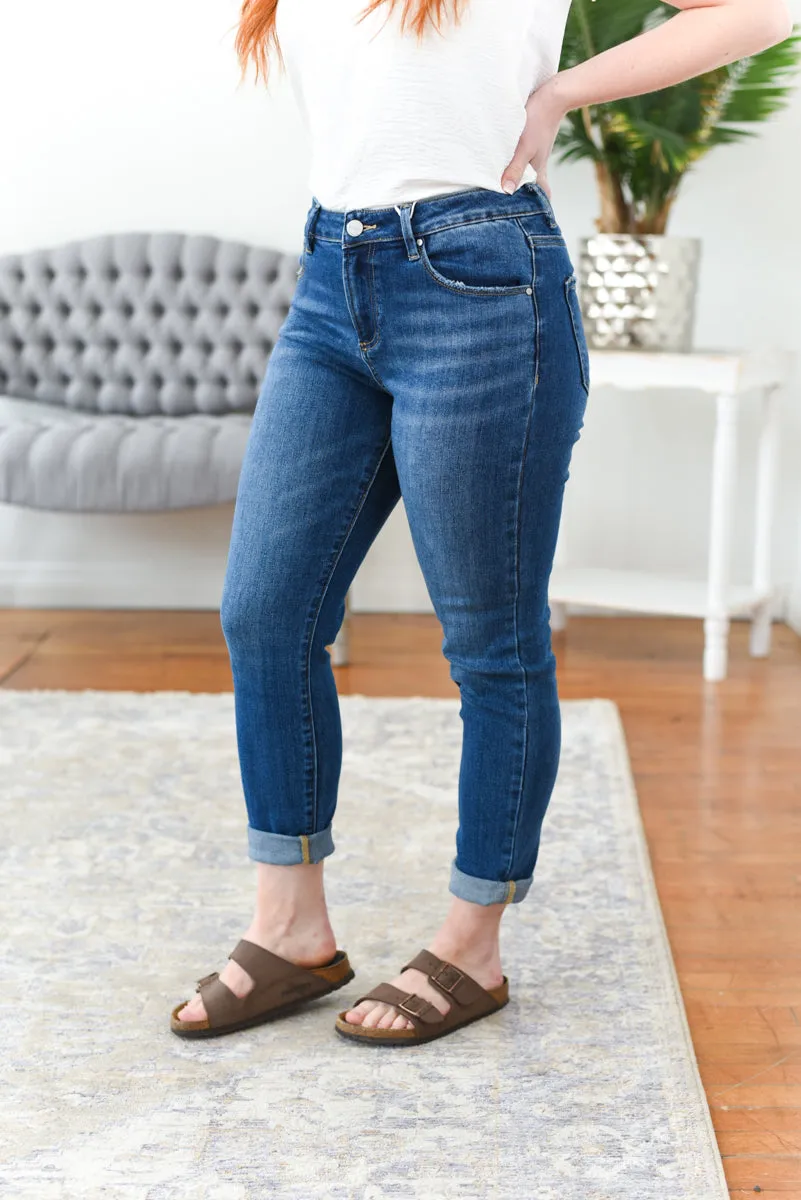 Janet High Rise Relaxed Skinny Risen Jeans