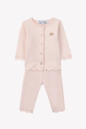 Jogger Set - Pale Pink Opening Pattern