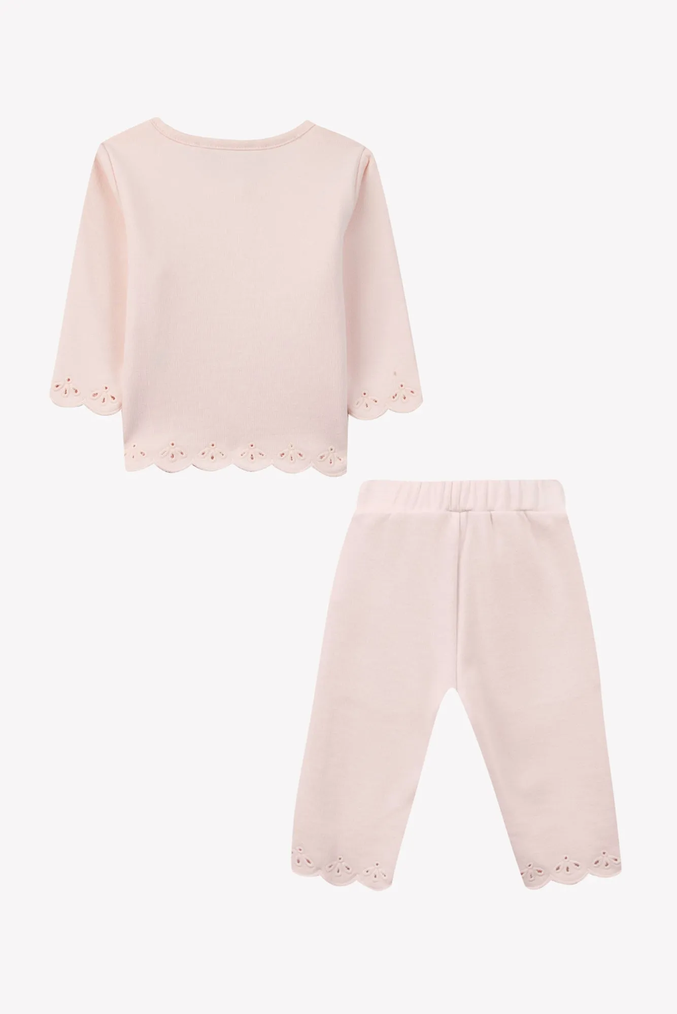 Jogger Set - Pale Pink Opening Pattern