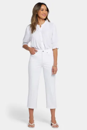 Joni Relaxed Capri Jeans - Optic White