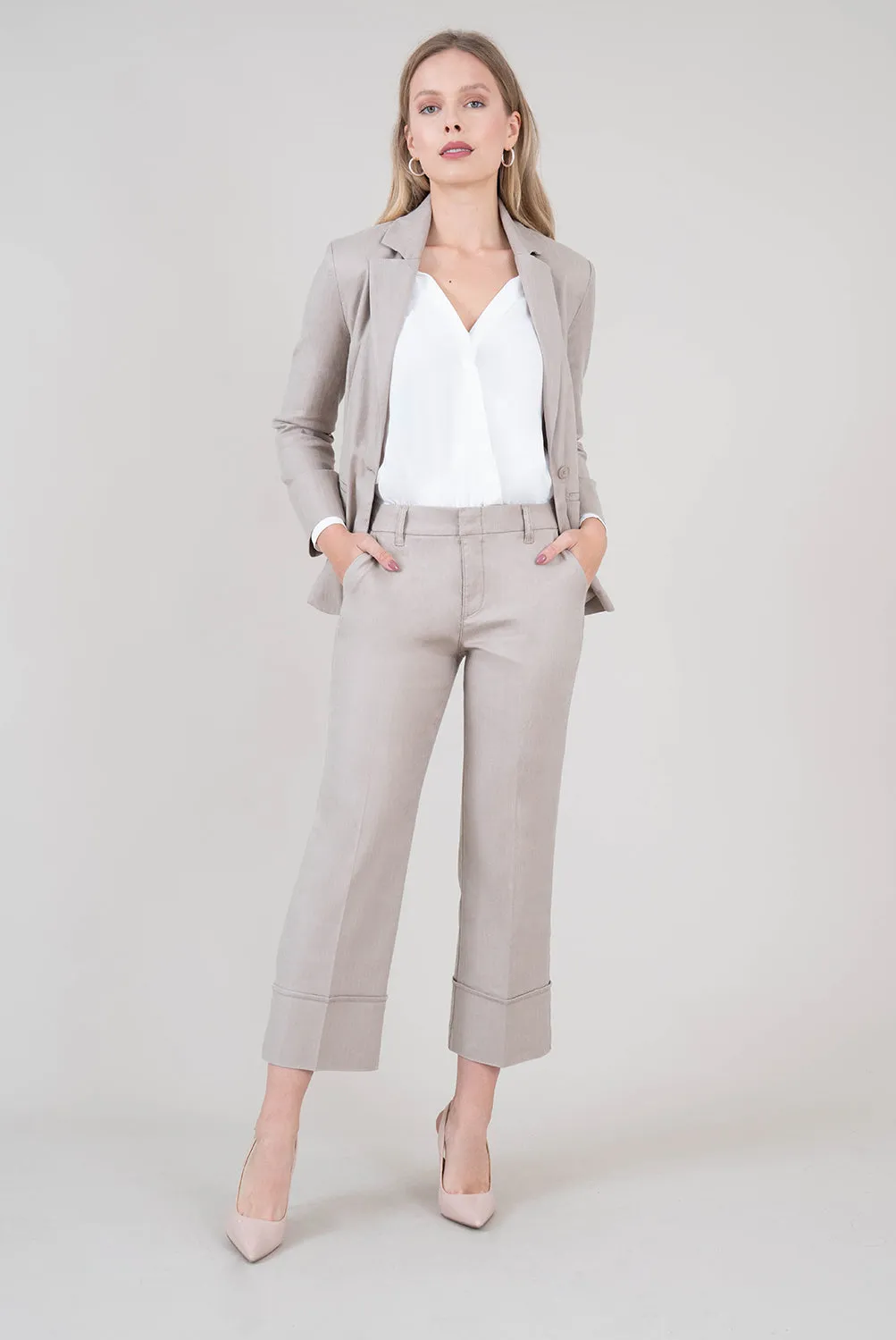 Loretta Stretch Linen Blazer