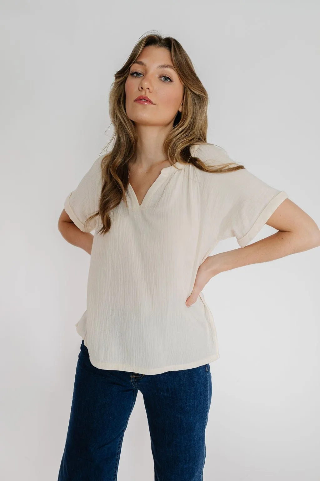 McCharlie Blouse in Cream