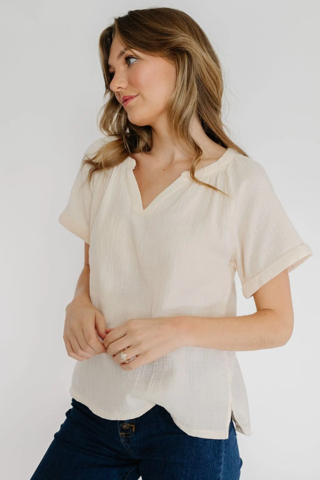 McCharlie Blouse in Cream