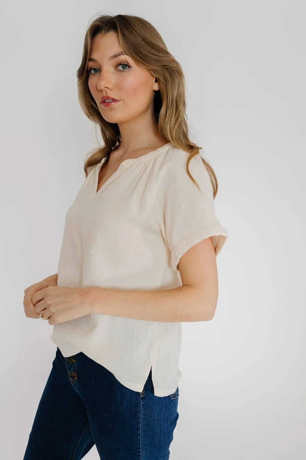 McCharlie Blouse in Cream