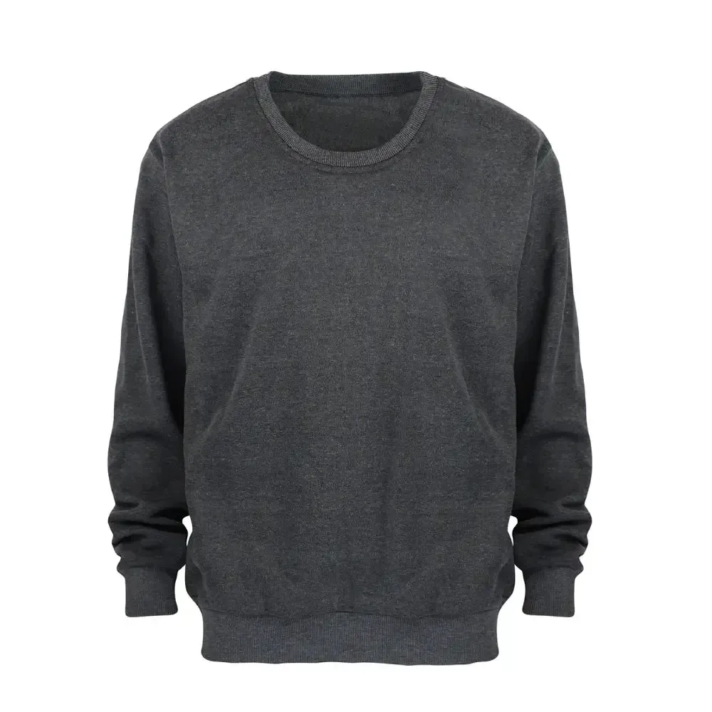 Men's Fleece Crew Neck Pullover Sweatshirts