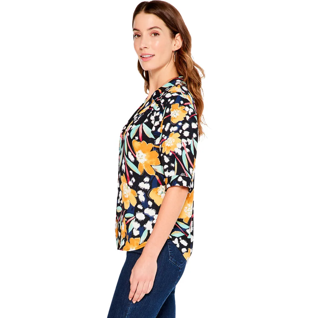 NIC ZOE Flower Burst Shirt - Women's