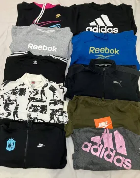 Nike, Adidas, Puma, and Reebok Sweatshirts - 19 Pieces