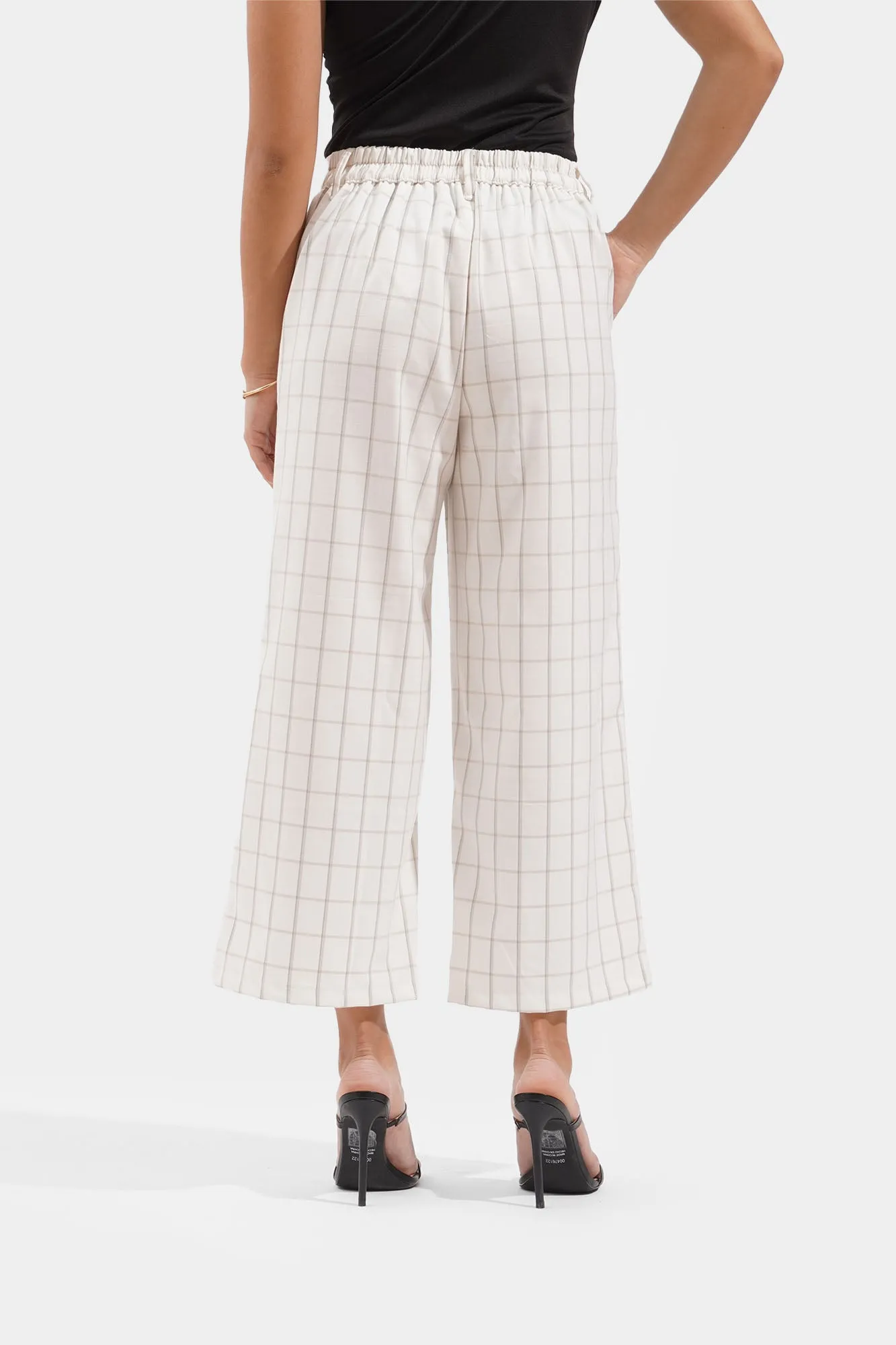 Plaid Cropped Cozy Pants