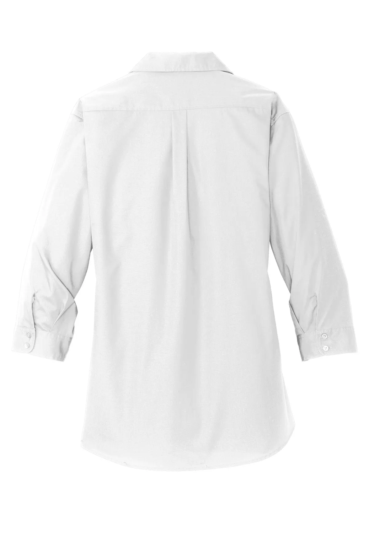 Port Authority Ladies 3/4-Sleeve Carefree Poplin Shirt. LW102