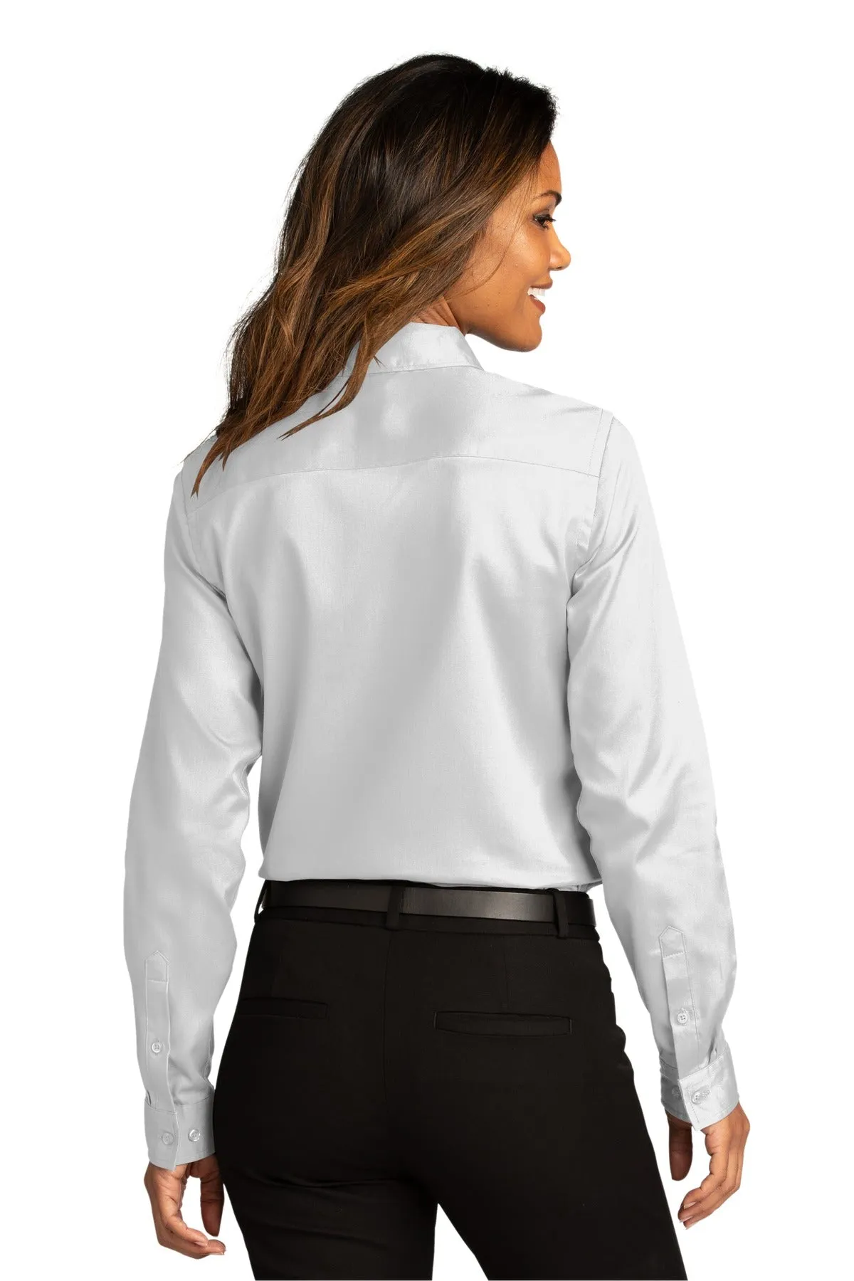 Port Authority Ladies Long Sleeve SuperPro React™Twill Shirt. LW808