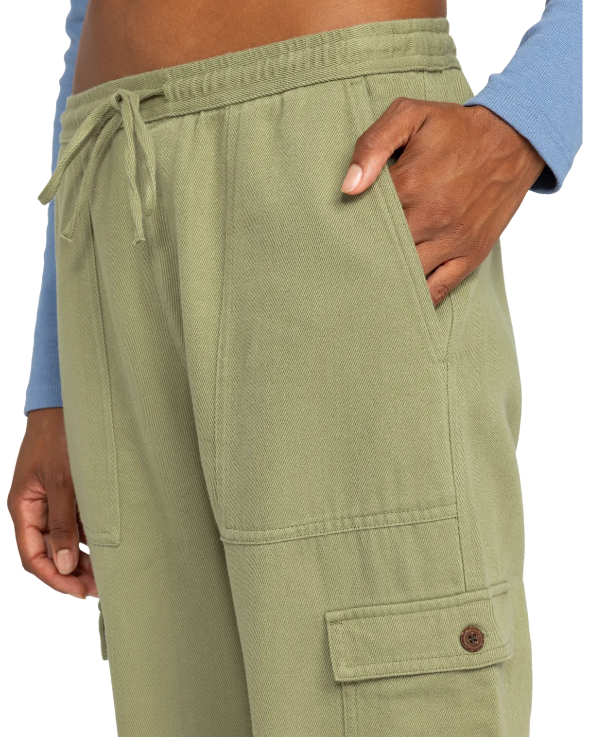 Precious Cargo Trousers in Oil Green