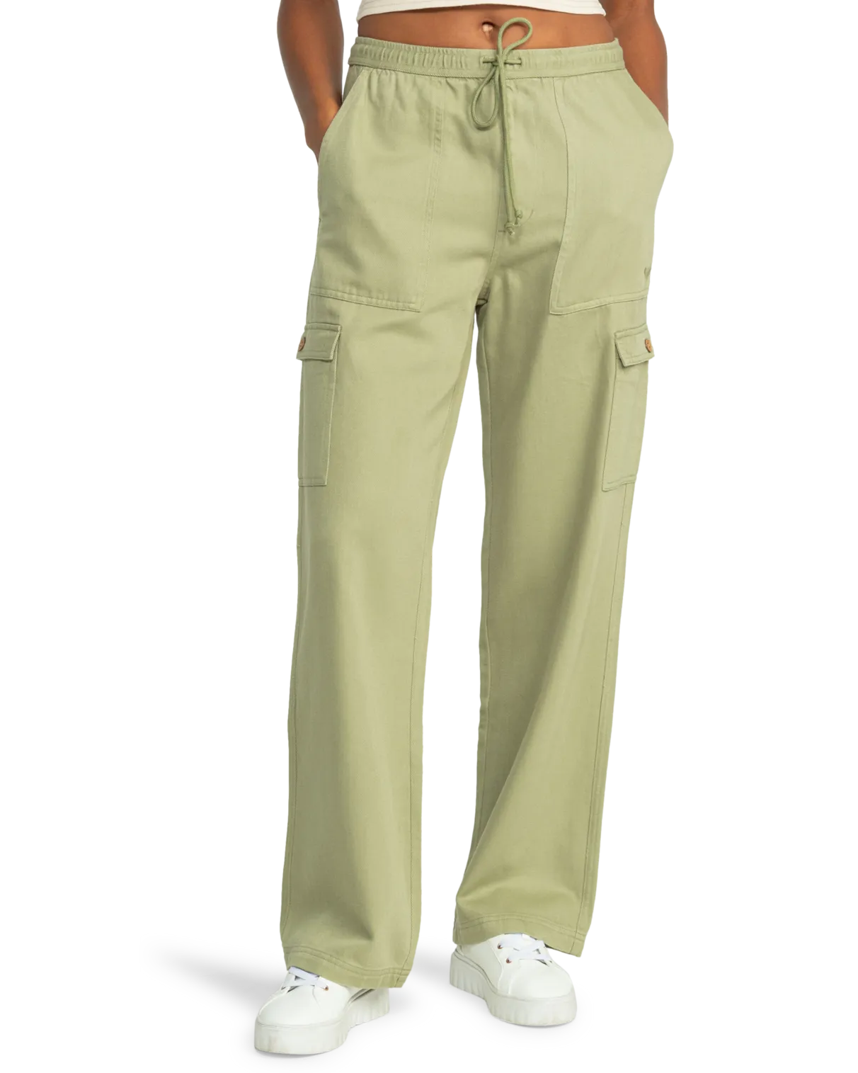 Precious Cargo Trousers in Oil Green