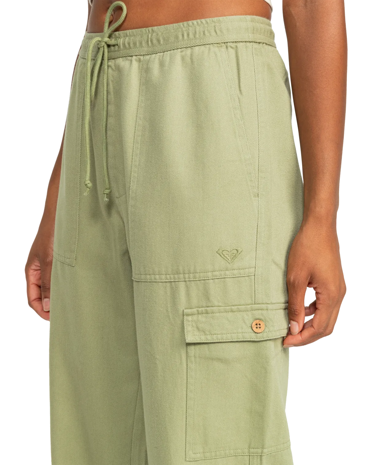 Precious Cargo Trousers in Oil Green