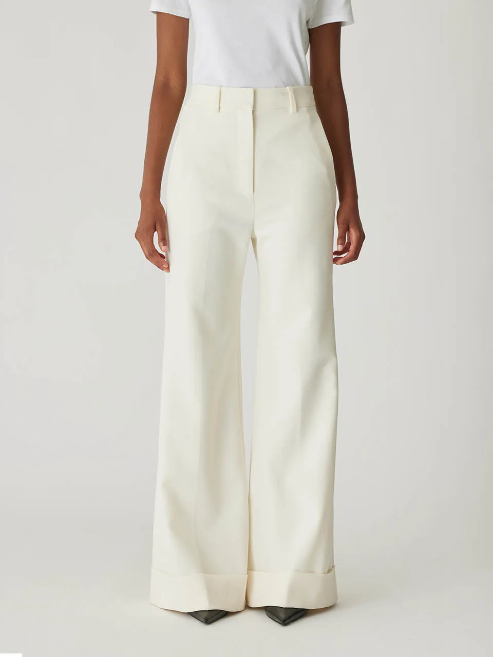 Refined Suiting Wide Leg Trouser