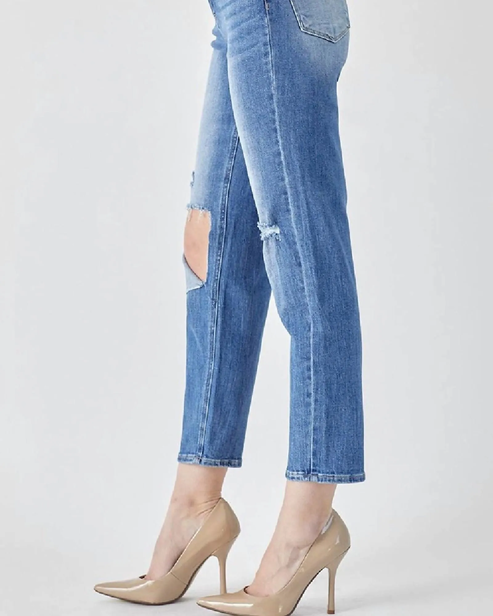 Relaxed Fit High Waist Jean In Blue | Blue