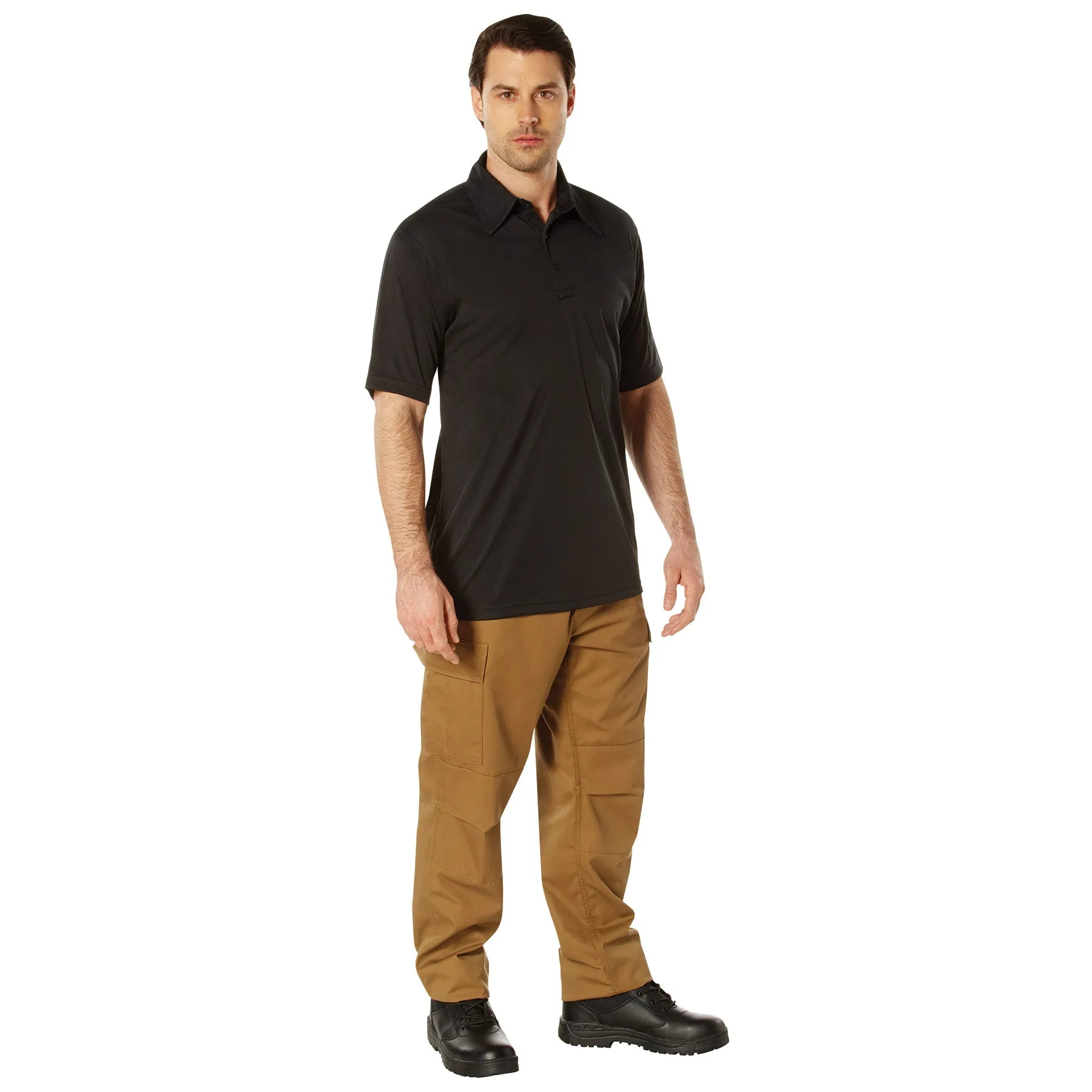 Rothco Tactical Performance Polo Shirt / Black