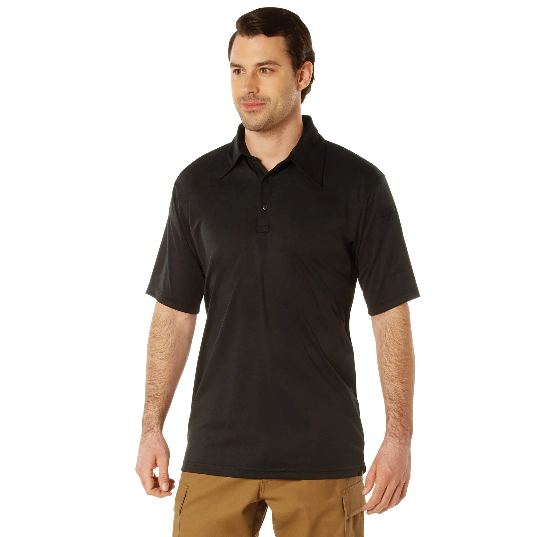 Rothco Tactical Performance Polo Shirt / Black