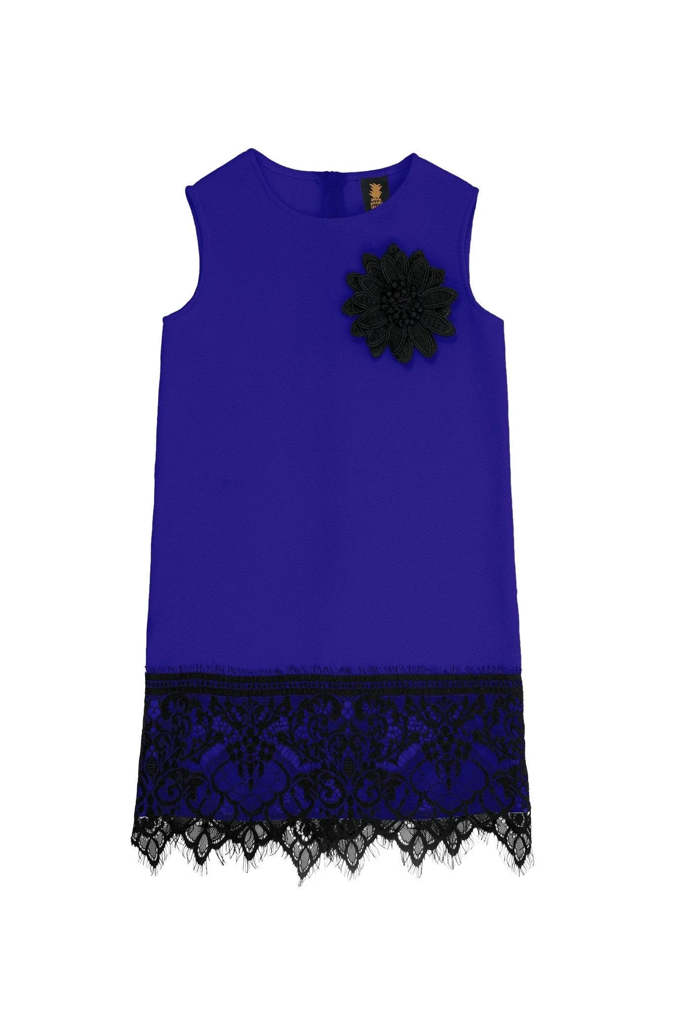 Royal Blue Sleeveless Mother Daughter Fancy Chic Dress