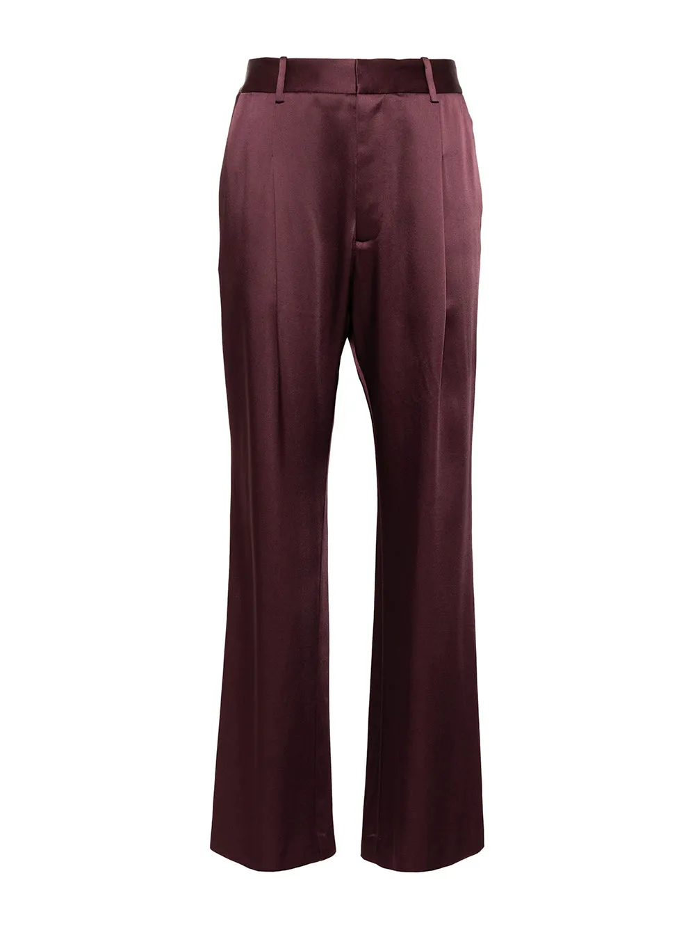 Satin Tapered Pleated Pant