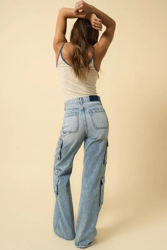 Skyler Crossover Relaxed Cargo Jeans