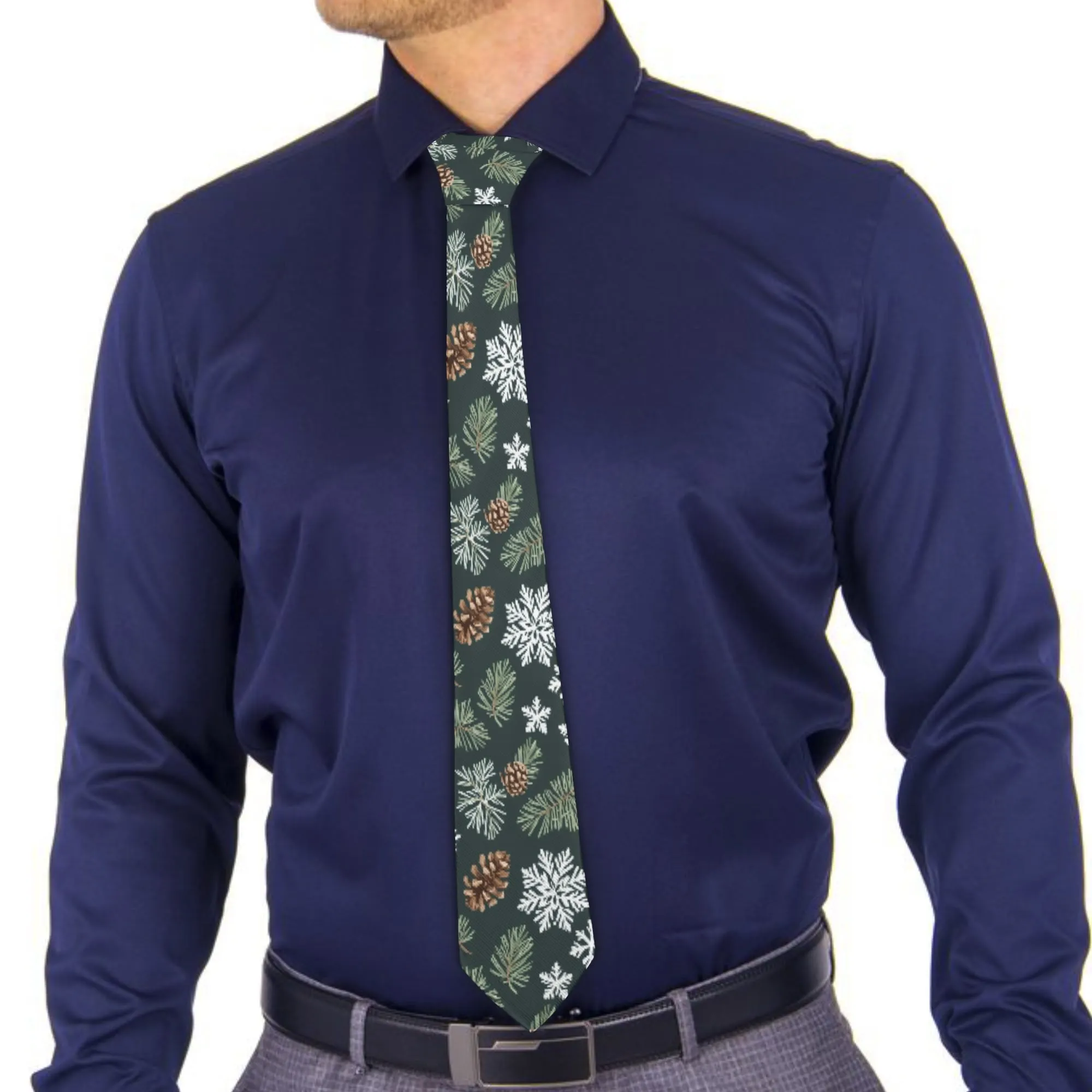 Snowflake Pine Tie Necktie