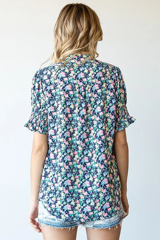 Spring Floral Blouse