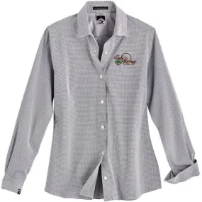 Storm Creek Ladies Influencer Windowpane 4-Way Stretch Eco-Woven Shirt